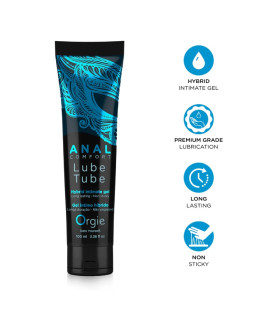 Анальный лубрикант Orgie Lube Tube Anal Comfort на водно-силиконовой основе, 100 мл - No Taboo