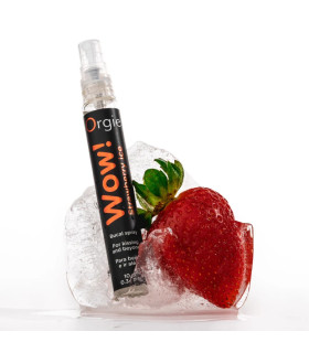 Спрей для орального секса Orgie WOW! со вкусом ментола и клубники, 10 мл - No Taboo