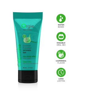 Съедобный лубрикант Orgie Lube Tube со вкусом Кайпиринья, 50 мл - No Taboo