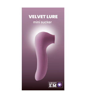 Вакуумный стимулятор клитора Sweet Em Mini Sucker фиолетовый, 11.5 х 4.5 см - No Taboo