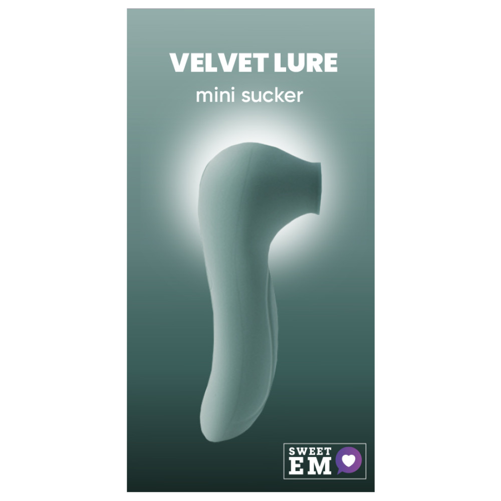 Вакуумный стимулятор клитора Sweet Em Mini Sucker бирюзовый, 11.5 х 4.5 см (220951), zoom