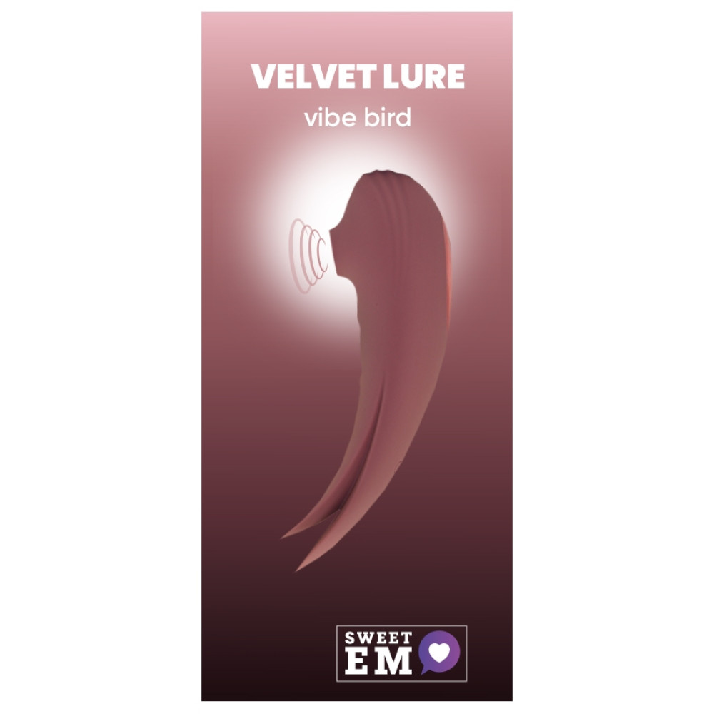 Вакуумный стимулятор клитора Sweet Em Vibe Bird с вибрацией, розовый, 16.5 х 5 см (220961), zoom