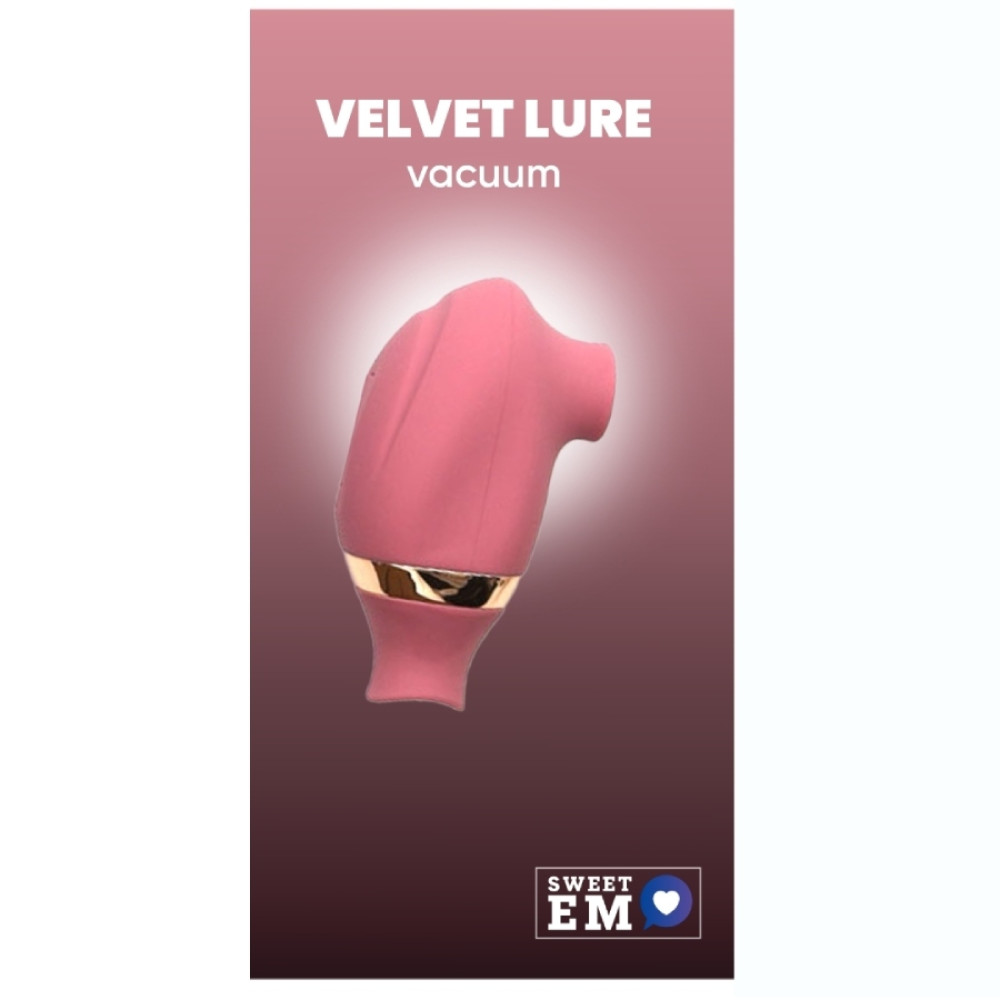 Вакуумный стимулятор клитора Sweet Em Vacuum с подвижным язычком, розовый, 8.2 х 4.9 см (220959), zoom