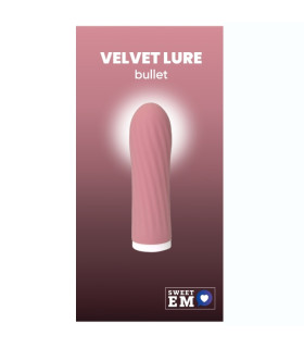 Мини-вибратор Sweet Em Bullet рельефный, розовый, 8.5 х 2.5 см - No Taboo