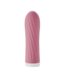 Мини-вибратор Sweet Em Bullet рельефный, розовый, 8.5 х 2.5 см - No Taboo