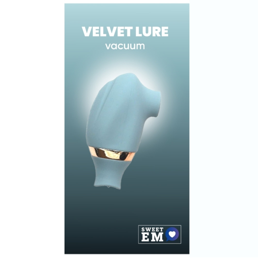 Вакуумный стимулятор клитора Sweet Em Vacuum с подвижным язычком, голубой, 8.2 х 4.9 см (220964), zoom