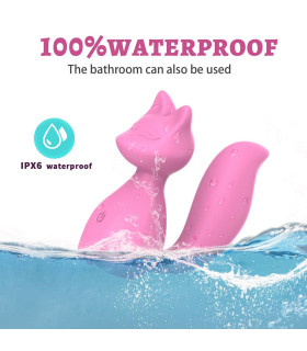 Минивибратор для клитора Every Night Toys Doris в форме лисички, светло-розовый, 8 х 3.5 см - No Taboo