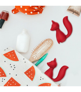 Минивибратор для клитора Every Night Toys Doris в форме лисички, красный, 8 х 3.5 см - No Taboo