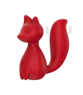 Минивибратор для клитора Every Night Toys Doris в форме лисички, красный, 8 х 3.5 см - No Taboo