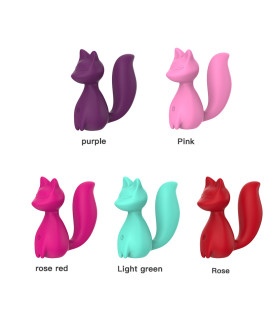 Минивибратор для клитора Every Night Toys Doris в форме лисички, фиолетовый, 8 х 3.5 см - No Taboo