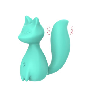 Минивибратор для клитора Every Night Toys Doris в форме лисички, бирюзовый, 8 х 3.5 см - No Taboo