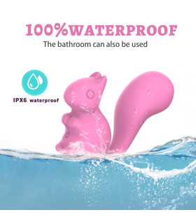 Минивибратор для клитора Every Night Toys Debbie в форме белочки, розовый, 7.2 х 3 см - No Taboo