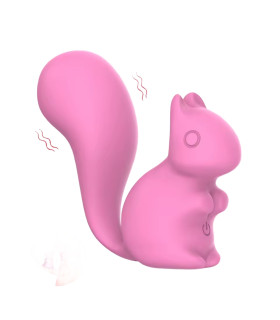 Минивибратор для клитора Every Night Toys Debbie в форме белочки, розовый, 7.2 х 3 см - No Taboo