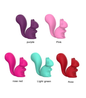 Минивибратор для клитора Every Night Toys Debbie в форме белочки, фиолетовый, 7.2 х 3 см - No Taboo