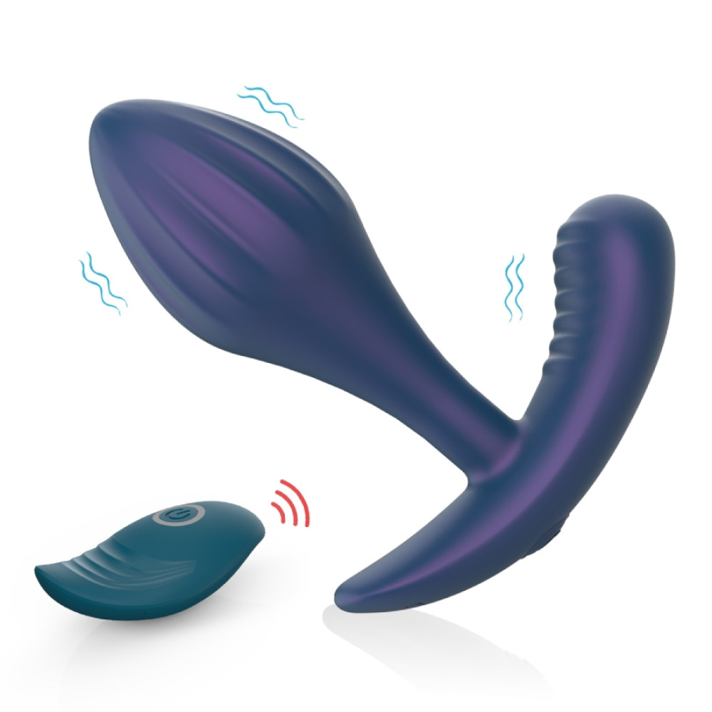 Вибромассажер простаты Every Night Toys Miah с пультом, синий, 10.3 х 3.6 см (341019), zoom