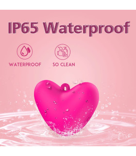 Мини-вибратор для клитора Every Night Toys Eileen в форме сердца, розовый, 6.1 х 4.7 см - No Taboo