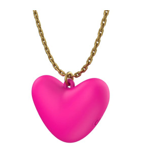 Мини-вибратор для клитора Every Night Toys Eileen в форме сердца, розовый, 6.1 х 4.7 см - No Taboo