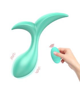 Анальный вибратор Every Night Toys Sally с пультом, бирюзовый, 11.7 х 3.3 см - No Taboo