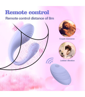 Виброяйцо Every Night Toys Letitia с пультом, лиловое, 24.9 х 3.9 см - No Taboo