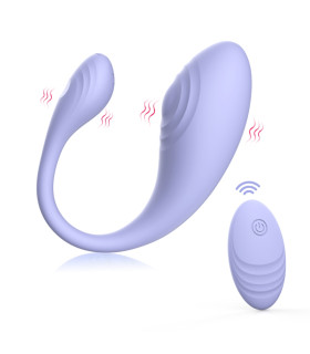 Виброяйцо Every Night Toys Letitia с пультом, лиловое, 24.9 х 3.9 см - No Taboo