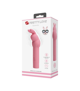 Вибратор для клитора Pretty Love Gerardo в виде кролика, розовый, 13.6 х 3.2 см - No Taboo