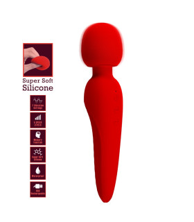 Вібратор-мікрофон Pretty Love Meredith водонепроникний, червоний, 21.5 х 5 см - No Taboo