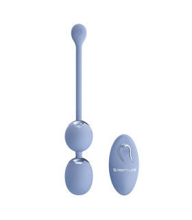 Вагінальні віброкульки Pretty Love Willie з пультом, блакитні, 20.5 х 3.4 см - No Taboo