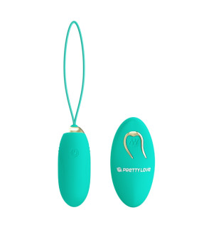 Вибропуля Pretty Love Jenny с пультом, бирюзовая, 7 х 2.8 см - No Taboo