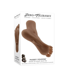 Мастурбатор-вагина Evolved Zero Tolerance в виде ноги, бежевый, 23 х 2.5 см - No Taboo