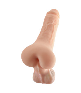 Мастурбатор-анус Pipedream PDX Extreme в виде члена, киберкожа, бежевый, 24,1 х 4,8 см - No Taboo