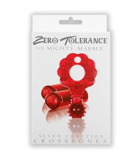 Эрекционное виброкольцо Evolved Zero Tolerance с двумя виброклулями, красное, 8 х 4,7 см - No Taboo