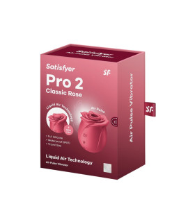 Вакуумный стимулятор Satisfyer Pro 2 в виде розы, розовый, 6.2 х 6.2 см - No Taboo