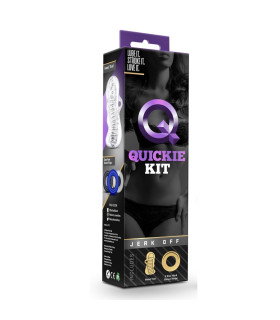 Насадка на пеніс Blush Quickie kit з трьома ерекційними кільцями, прозора, 11.5 х 4.2 см - No Taboo