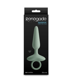 Анальний вібратор NS Novelties Renegade з кільцем, зелений, 15 х 2.7 см - No Taboo