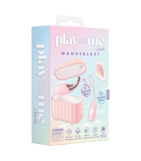 Набор вибраторов Blush Play With Me с пультом и кейсом, розовый, 2 шт - No Taboo