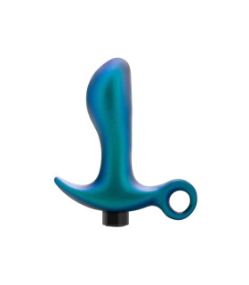 Анальный вибратор Blush Anal Adventures для точки P, голубой, 10.8 х 3.2 см - No Taboo