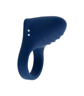 Эрекционное виброкольцо Evolved Playboy со стимуляцией клитора, синее, 7.8 х 4.6 см - No Taboo