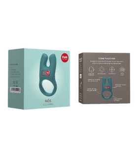 Эрекционное виброкольцо Fun Factory Nos гибкое, голубое, 8 х 3.5 см - No Taboo