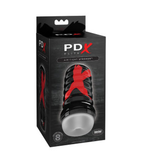 Мастурбатор Pipedream PDX Elite в колбе, черный, 19.1 х 7.5 см - No Taboo