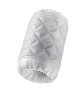 Мастурбатор самозмащувальний Blush Rize з відкритим кінцем, білий, 10.1 х 6.3 см - No Taboo