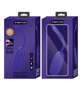 Виброяйцо Pretty Love, силиконовое, фиолетовое, 19.6 х 3.3 см - No Taboo