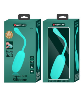 Виброяйцо Pretty Love, силиконовое, зеленое, 19.6 х 3.3 см - No Taboo