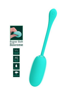 Виброяйцо Pretty Love, силиконовое, зеленое, 19.6 х 3.3 см - No Taboo