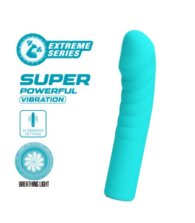 Вибратор для точки G Pretty Love Rylan силиконовый, голубой, 16 х 3.4 см - No Taboo