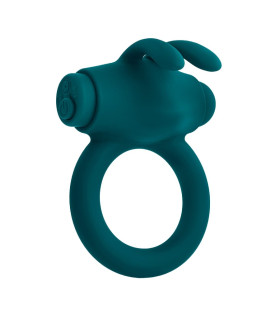 Ерекційне віброкільце Evolved Playboy з вушками, зелене, 8.2 х 6.2 см - No Taboo