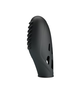 Вибратор на палец Pretty Love Gilo для клитора, черный, 7.8 х 2.8 см - No Taboo