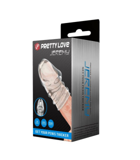 Насадка на голівку Pretty Love Jeremy стимулююча, прозора, 7 х 3.6 см - No Taboo