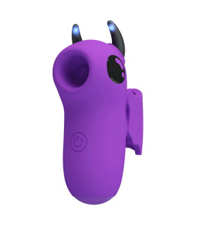 Стимулятор клітора Pretty Love Magic Devil з електростимуляцією, фіолетовий, 6.9 х 3 см - No Taboo