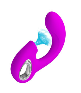 Вибратор Pretty Love Sibel с пульсацией, фуксия, 15.5 х 3.5 см - No Taboo