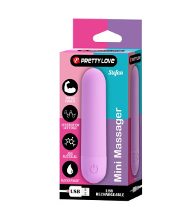 Виброкуля Pretty Love Stefan фиолетовая, 8 х 1.8 см - No Taboo